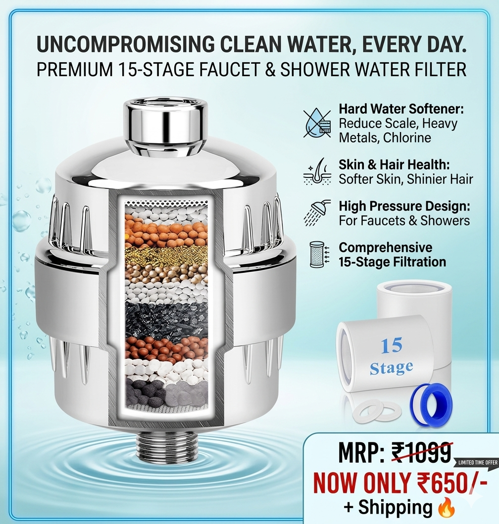 Hard Water Softener Shower Head