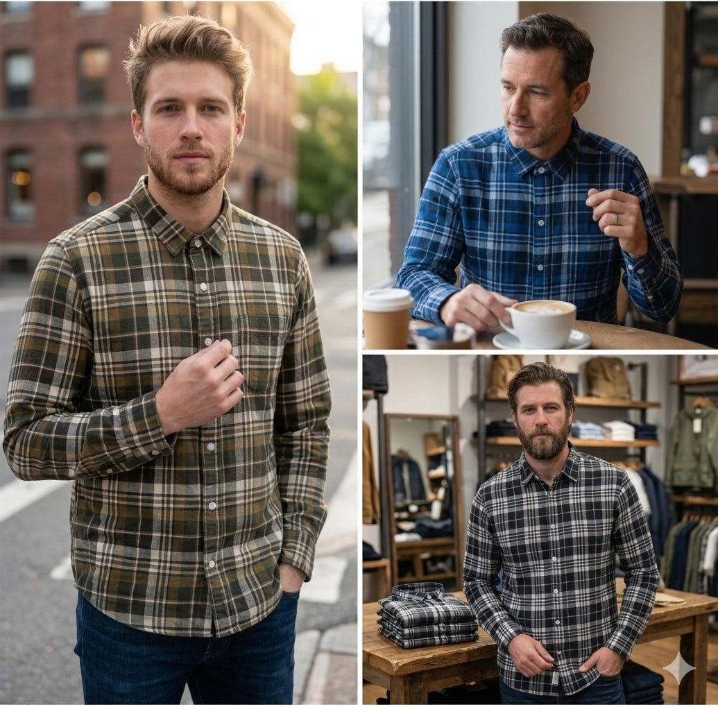 Levis - Men's  Check Shirts in Pack of 3