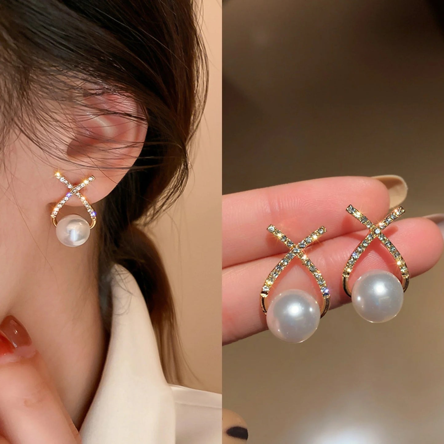 High-end Cross Fashion Earrings
