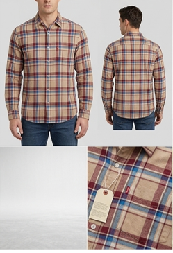 Men's check Shirts in Pack of 4 I Levis