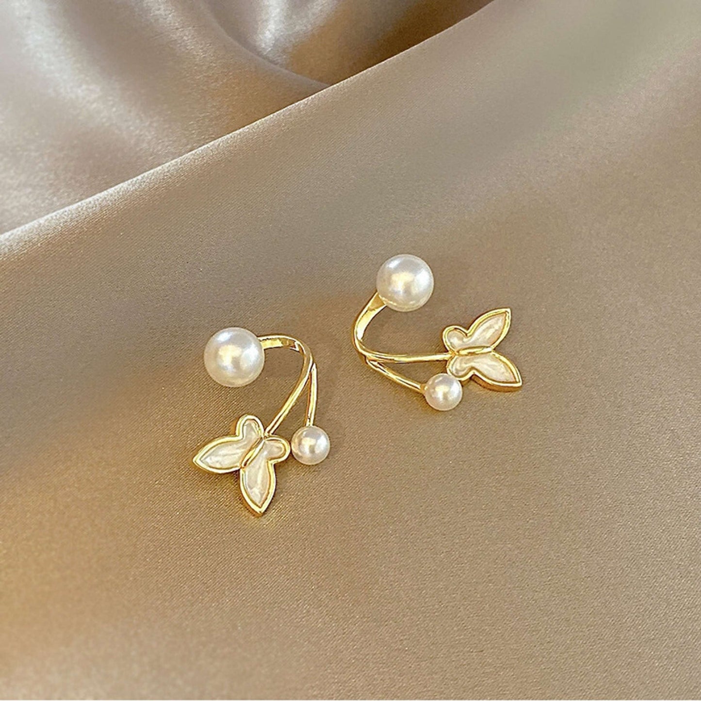 Korean Style Butterfly Oil Earrings