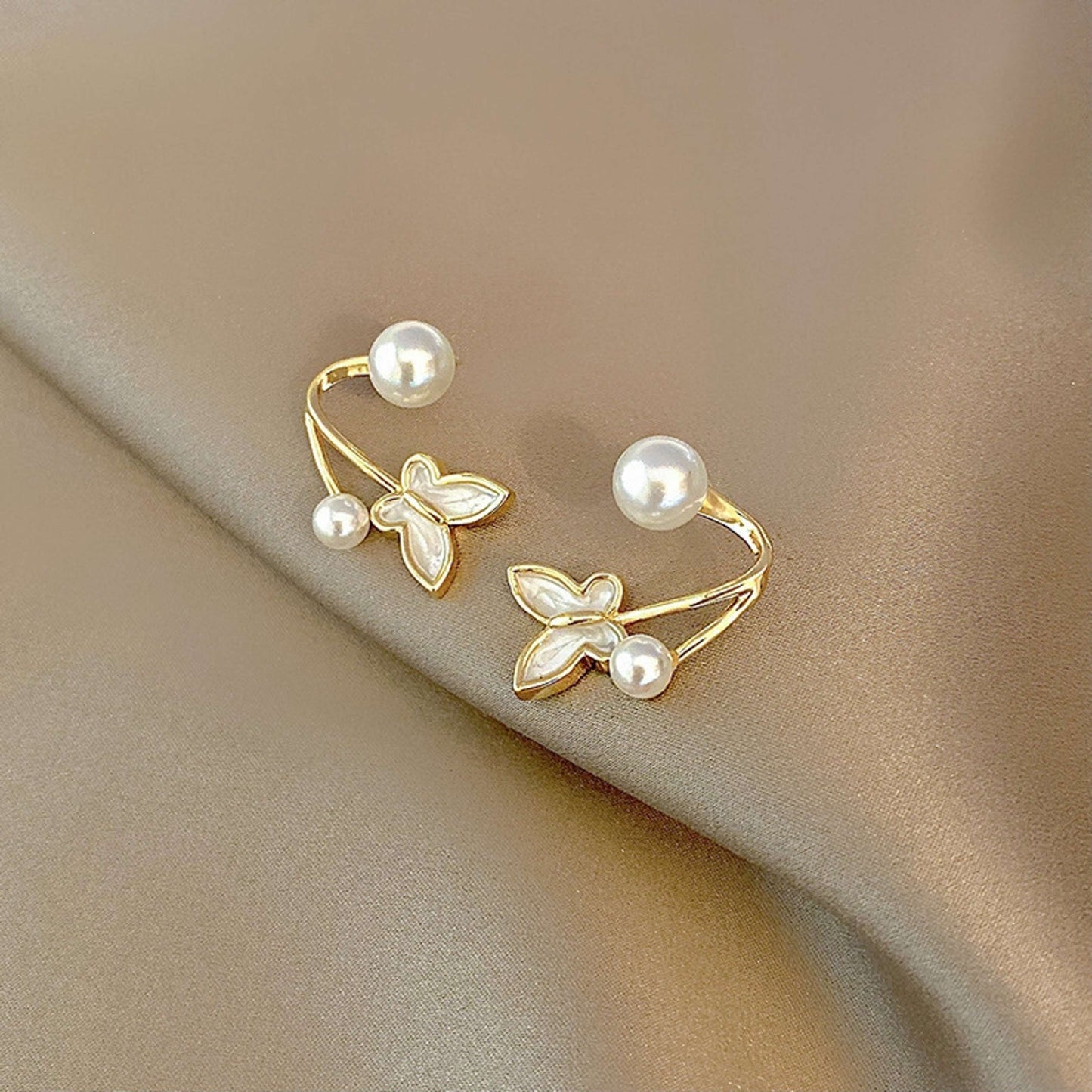 Korean Style Butterfly Oil Earrings