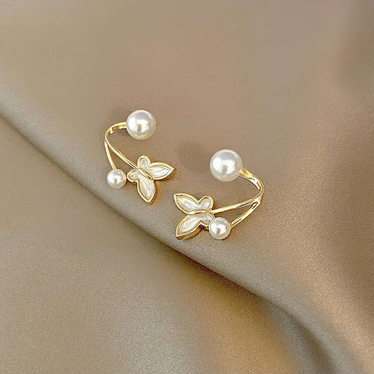 Korean Style Butterfly Oil Earrings