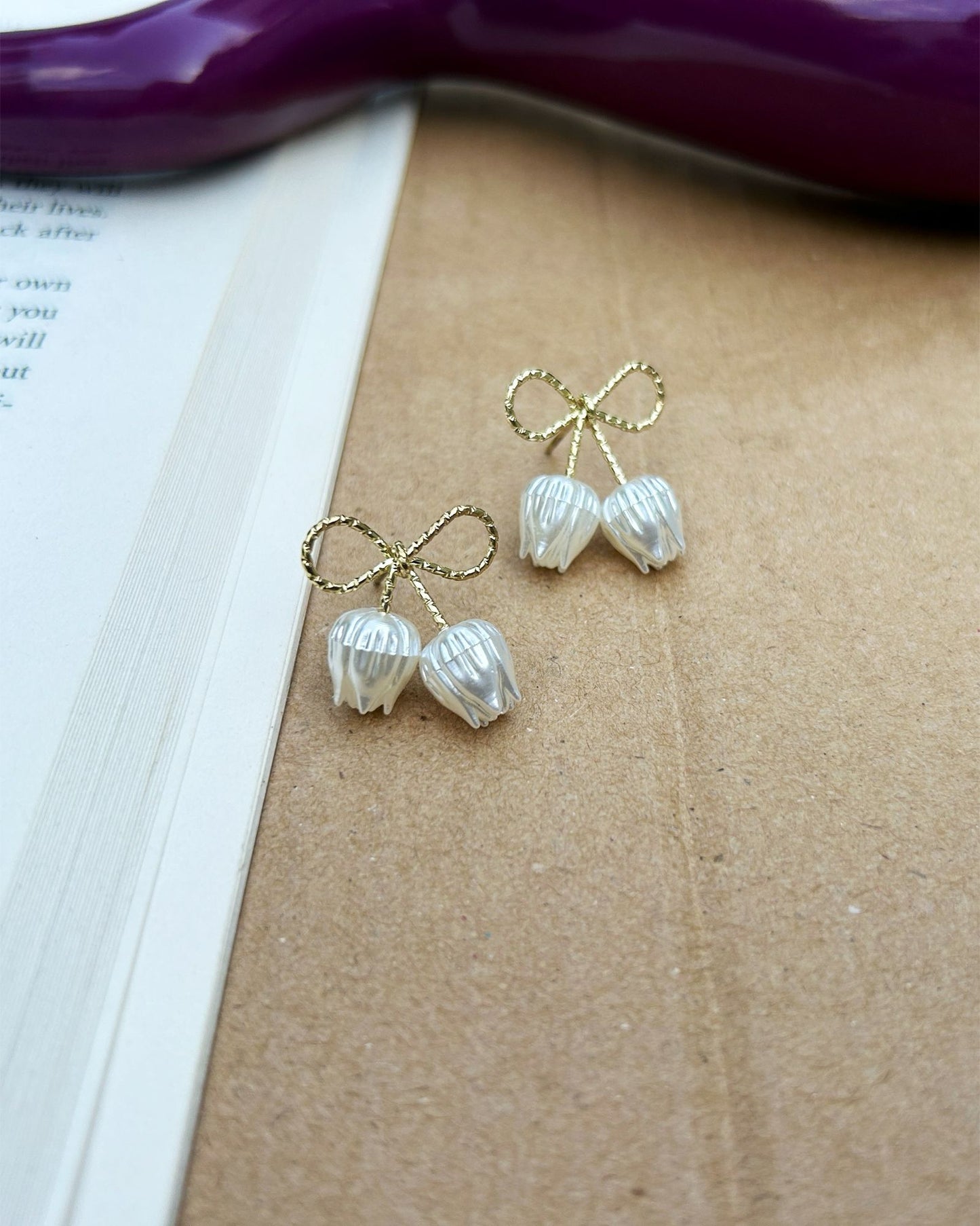 Bow Tulip Earring